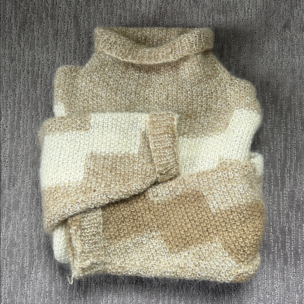 Vintage Knit Mohair Blend Sweater Sz L